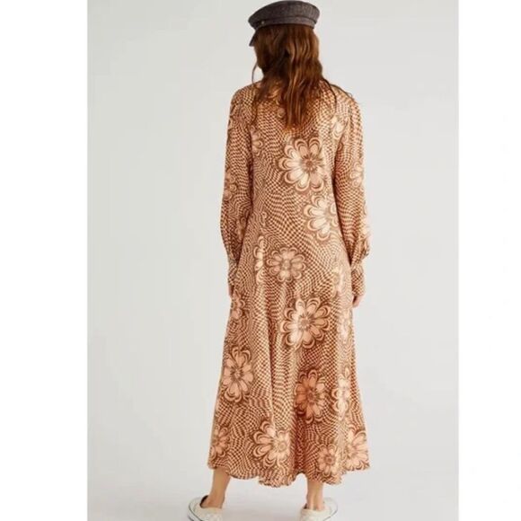 Free People Nappa maxi Dress Size Medium - Picture 3 of 14